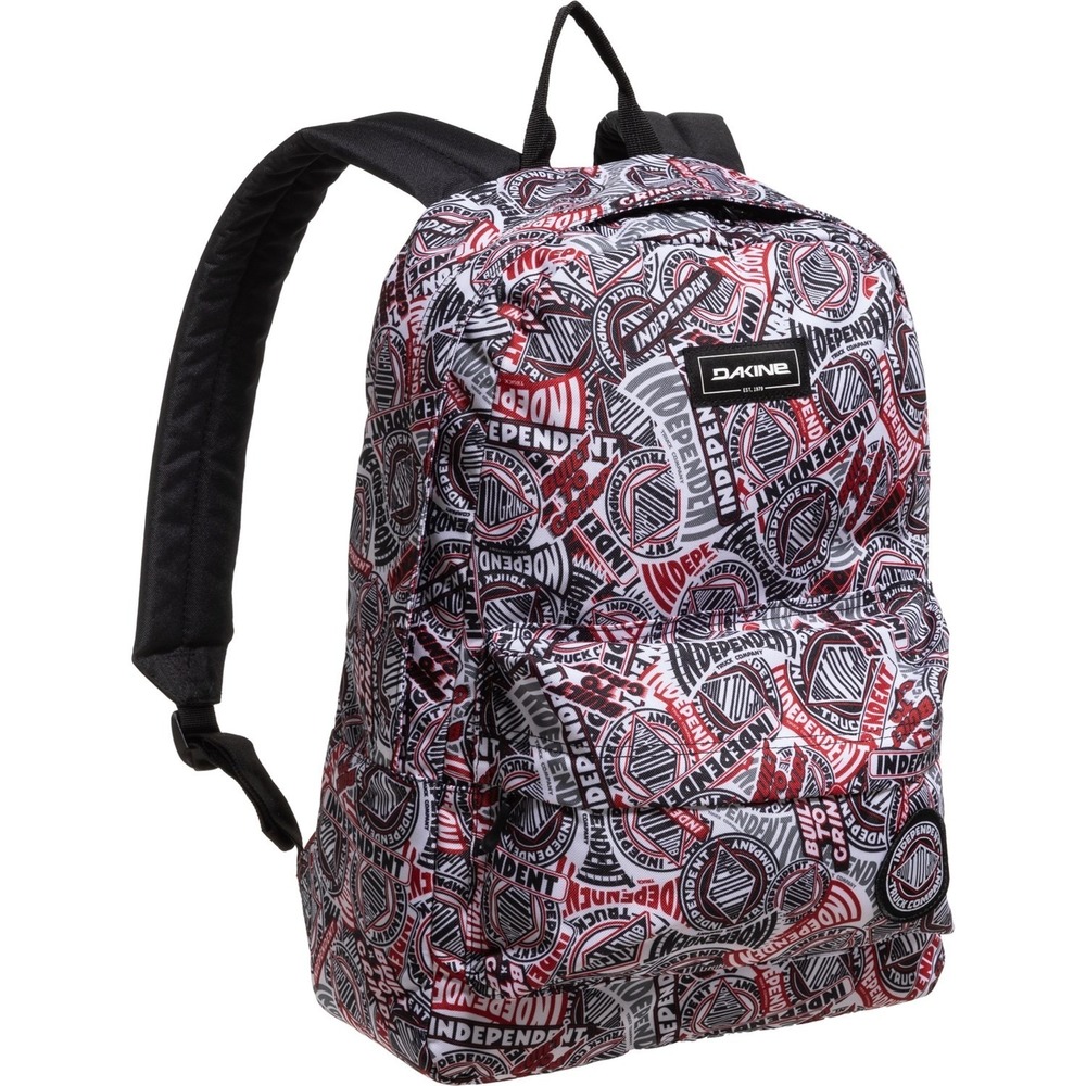 Dakine Independent Truck Co Backpack Skate Sticker Bomb Red Black White Logo Bag
